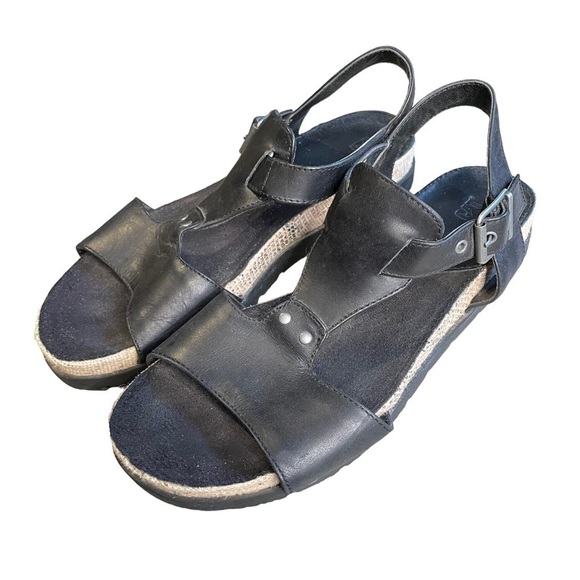 Caterpillar Tiki Gladiator Sandal Black Leather Womens 9.5 - Picture 5 of 10